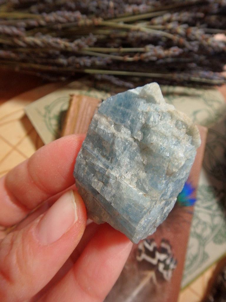 Raw Blue Aquamarine Chunk From New Hampshire (Old Collection) - Earth Family Crystals