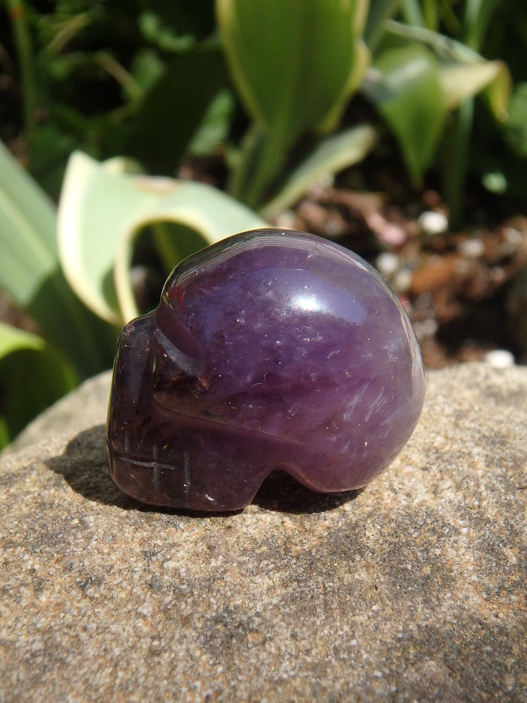 Auralite-23 Skull Carving From Canada 1 - Earth Family Crystals