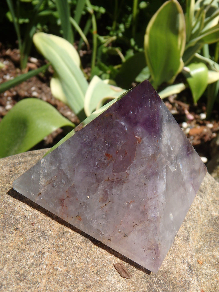 Gorgeous Polished Auralite-23 Pyramid Carving From Canada - Earth Family Crystals