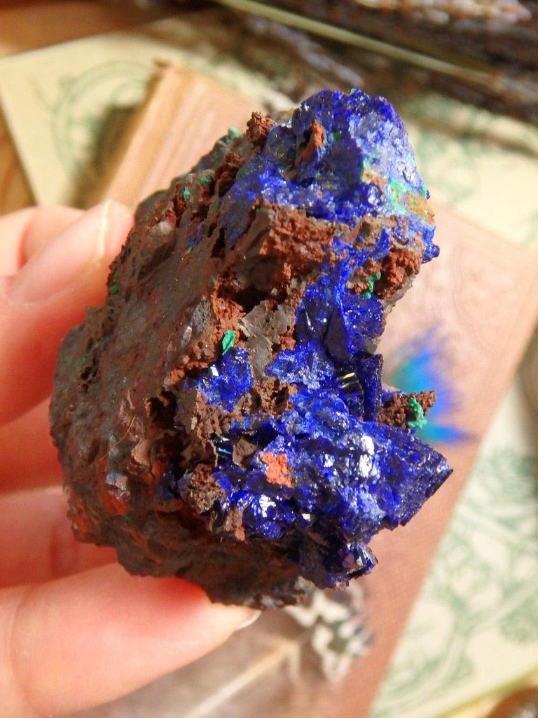Gorgeous Rich Blue Azurite & Malachite On Matrix - Earth Family Crystals