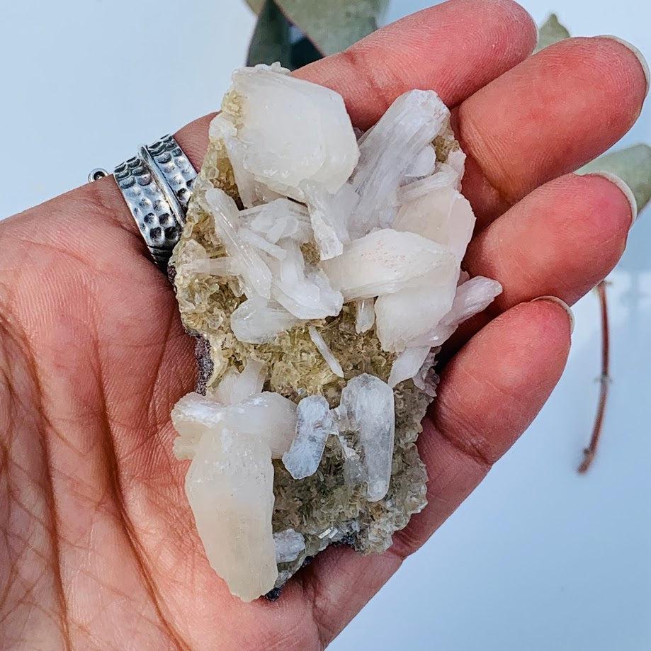 Unique Raw Heulandite Cluster from India - Earth Family Crystals