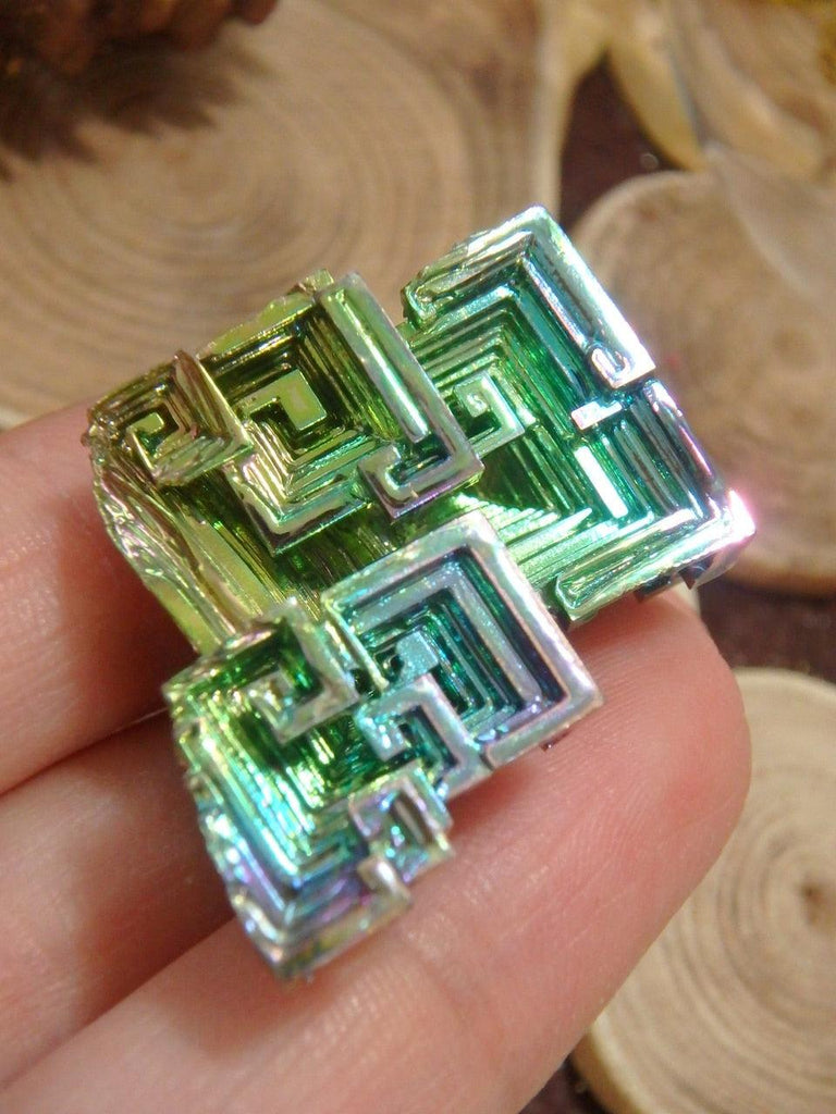 Gorgeous Depth Rainbow Bismuth Specimen From Germany 1 - Earth Family Crystals