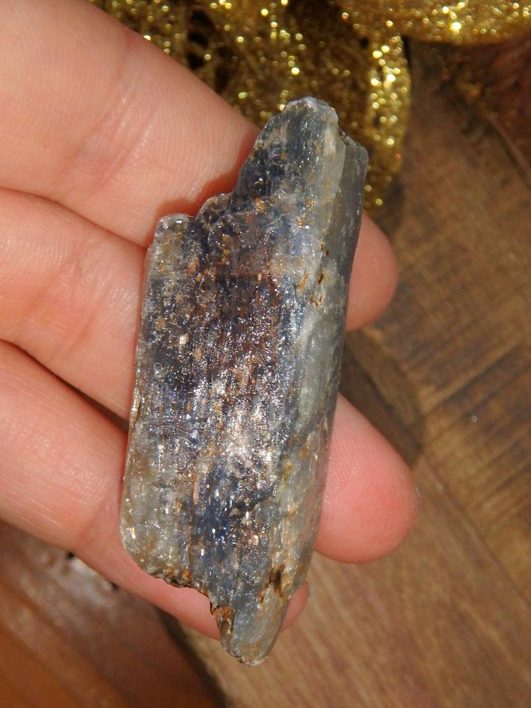 Gemmy Raw Blue Kyanite Point - Earth Family Crystals