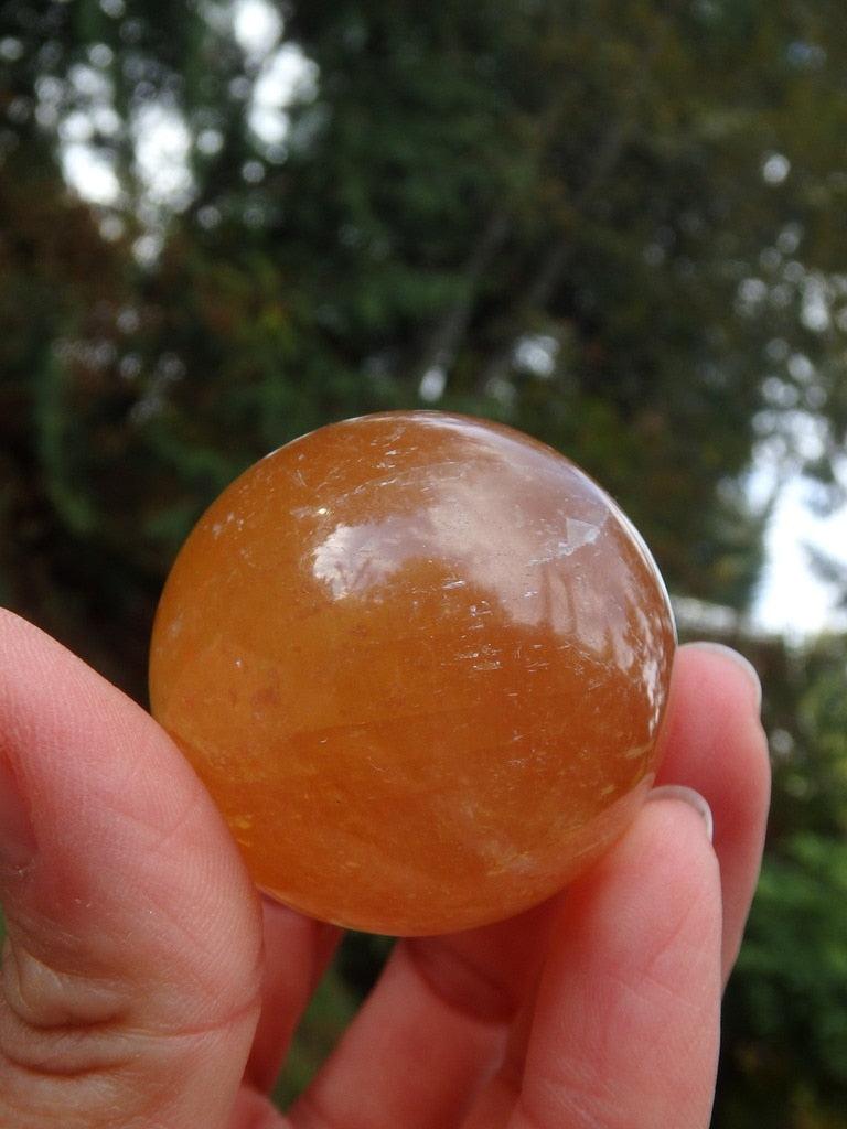 Gorgeous Golden Citrine Calcite Sphere 1 - Earth Family Crystals