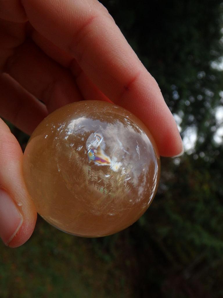 Gorgeous Golden Citrine Calcite Sphere 3 - Earth Family Crystals