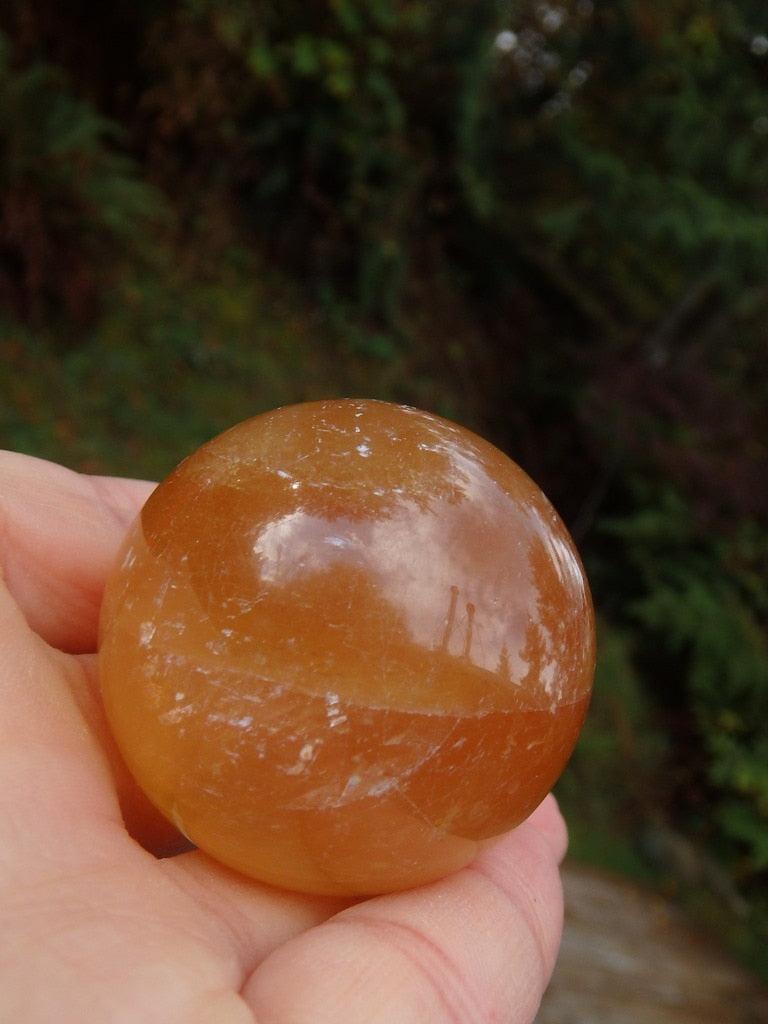 Gorgeous Golden Citrine Calcite Sphere 1 - Earth Family Crystals