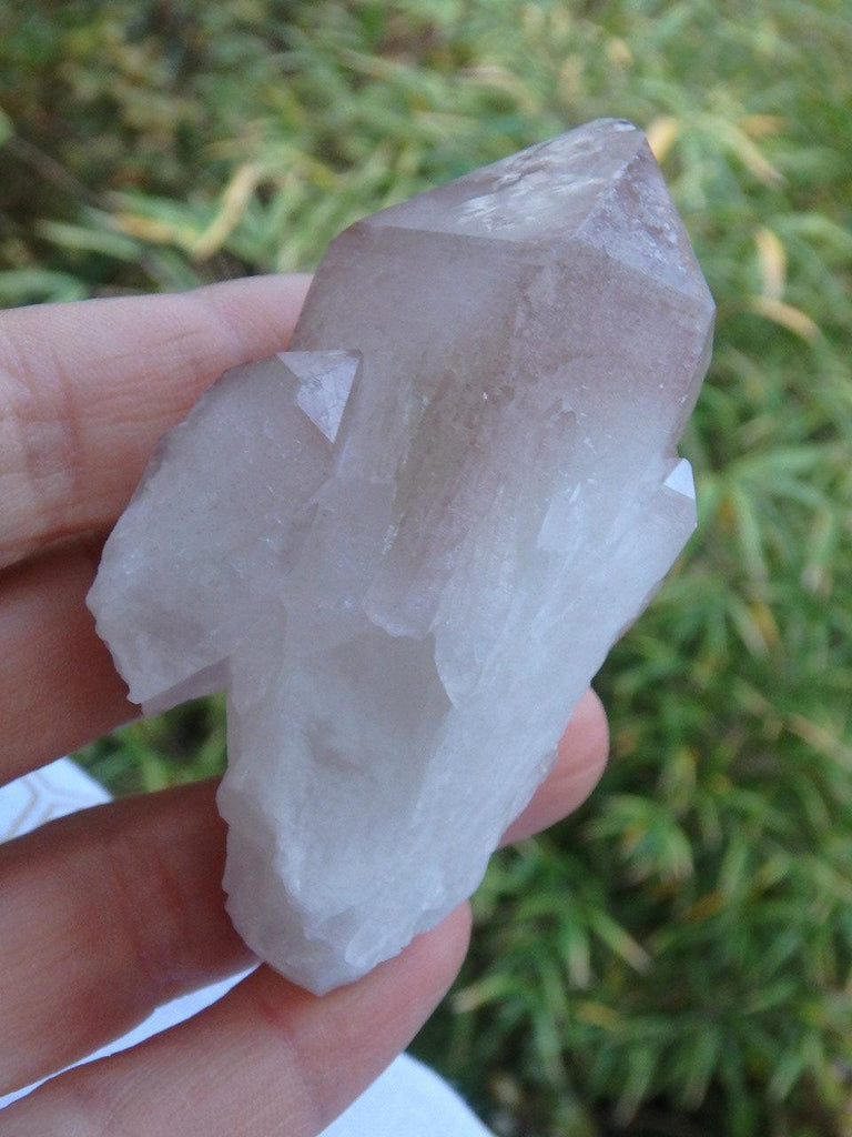 Lithium Included Candle Quartz Natural Point - Earth Family Crystals