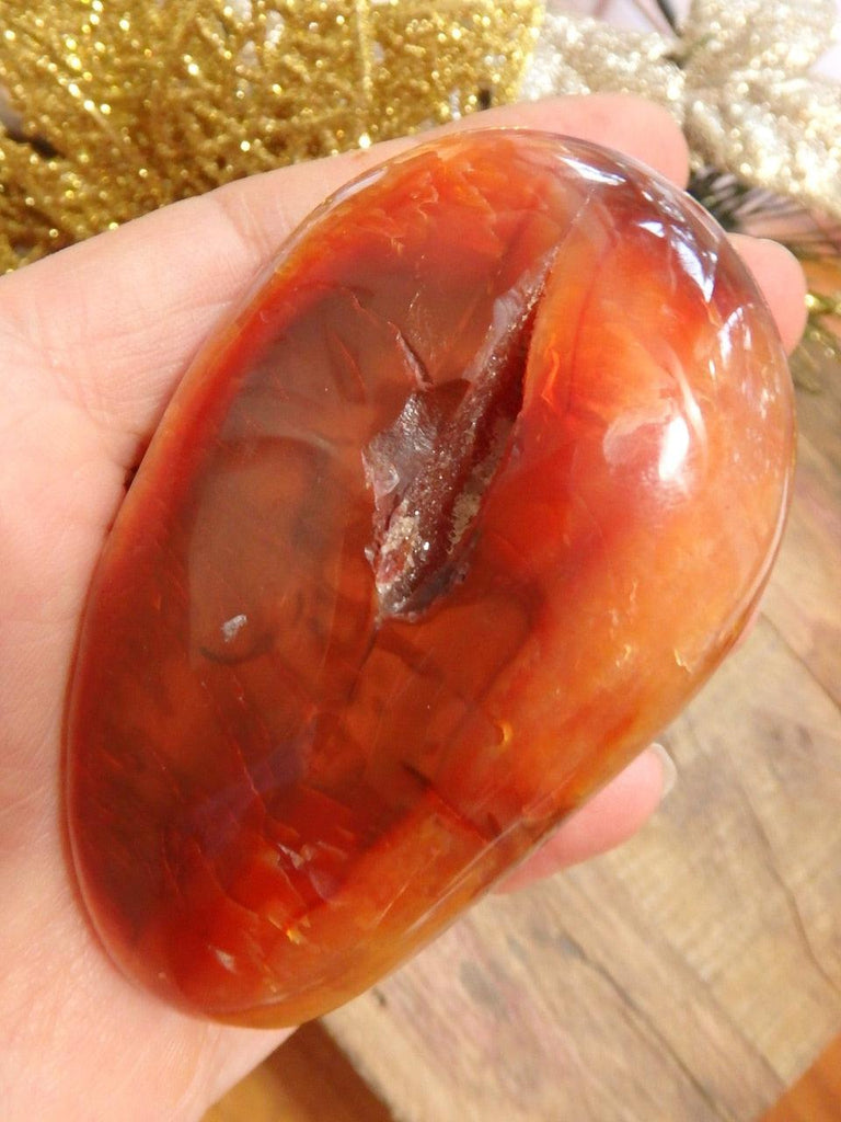 Fiery Carnelian Specimen With Cave REDUCED - Earth Family Crystals