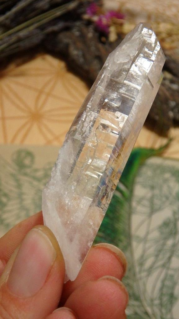 High Vibration Cathedral Quartz Point From Brazil - Earth Family Crystals
