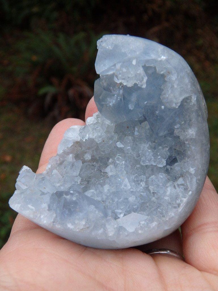 Brilliant Blue Druzy Sparkles Celestite Specimen - Earth Family Crystals
