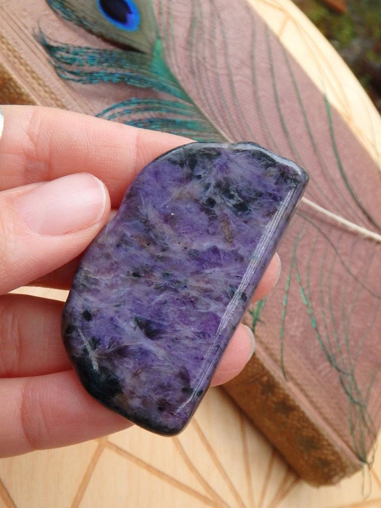 Fantastic Purple Charoite Handheld Specimen - Earth Family Crystals