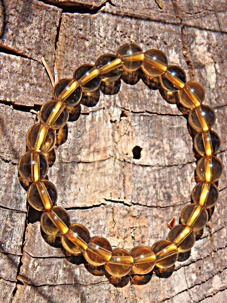 Natural Sunny Golden Citrine Stretchy Bracelet - Earth Family Crystals