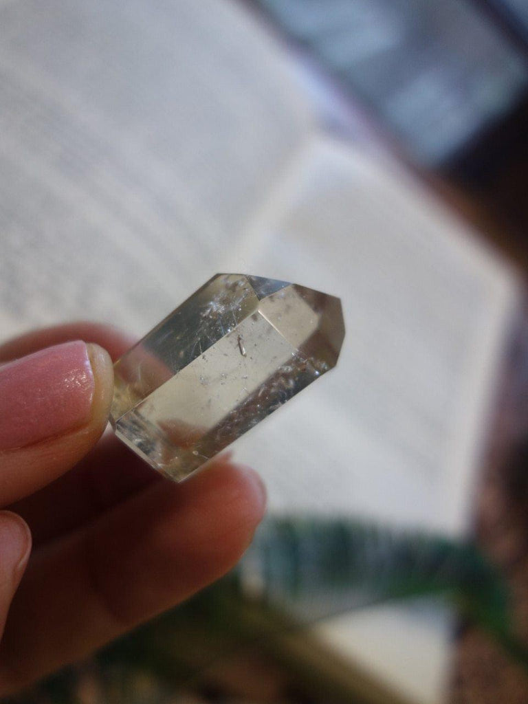 Adorable Polished Mini Citrine With Rutile Thread Inclusions - Earth Family Crystals
