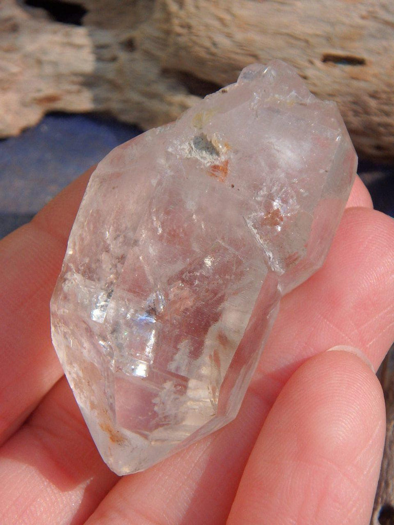 Brilliant Clear Quartz Hand Held Point - Earth Family Crystals