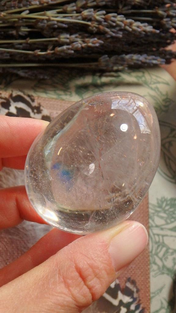 Glossy Clear Quartz Crystal Egg Carving - Earth Family Crystals