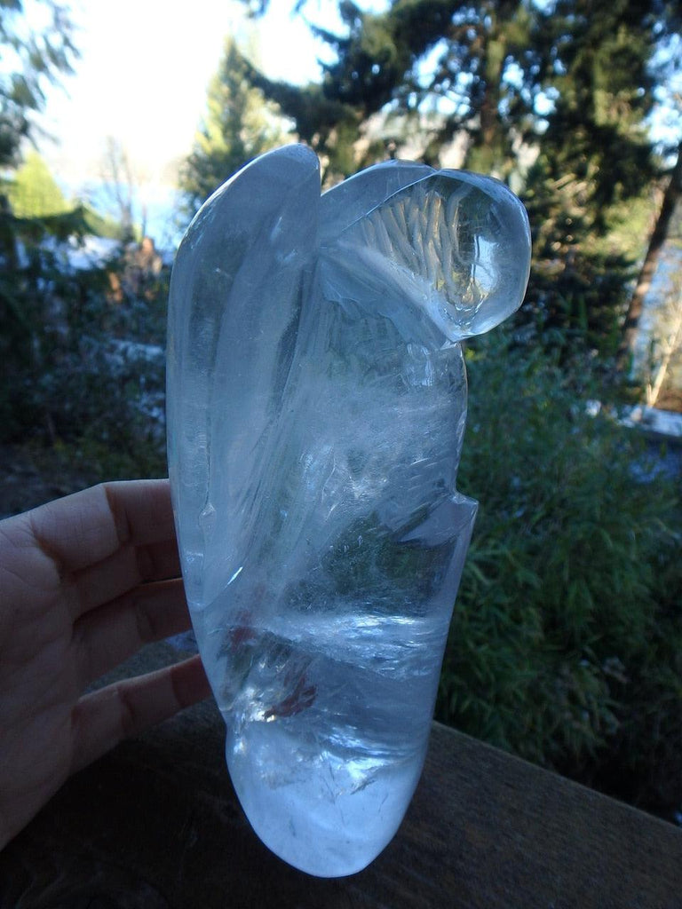 Jumbo Amazing Clear Quartz Angel Carving - Earth Family Crystals