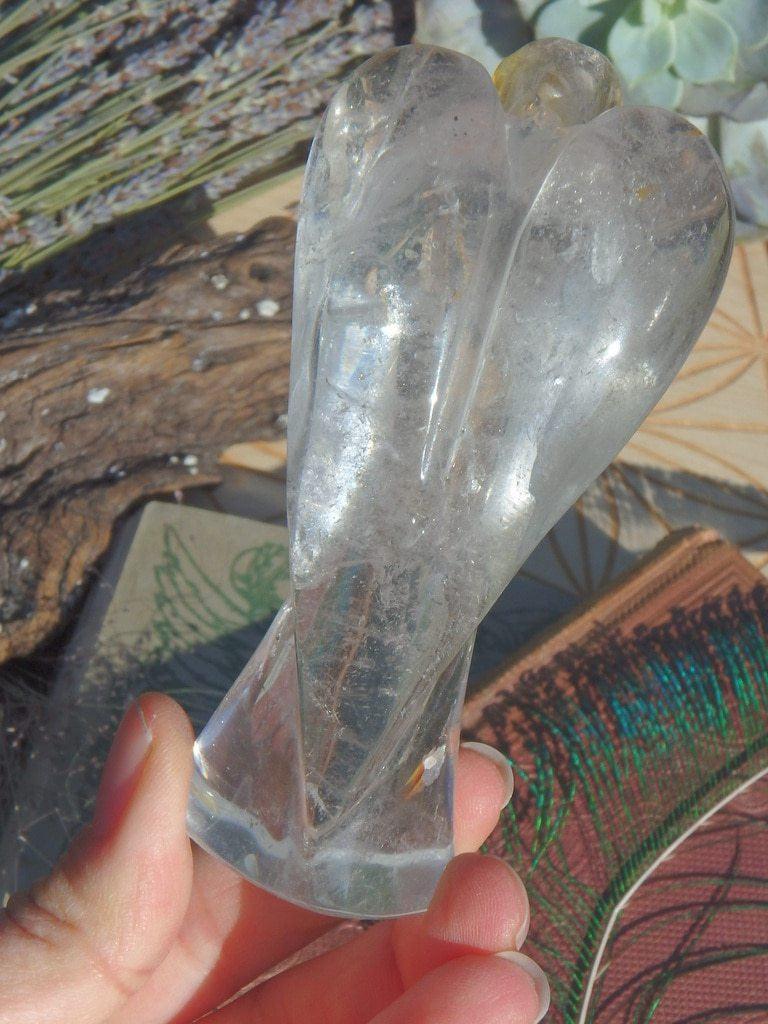 Clear Quartz Angel Carving 5 - Earth Family Crystals