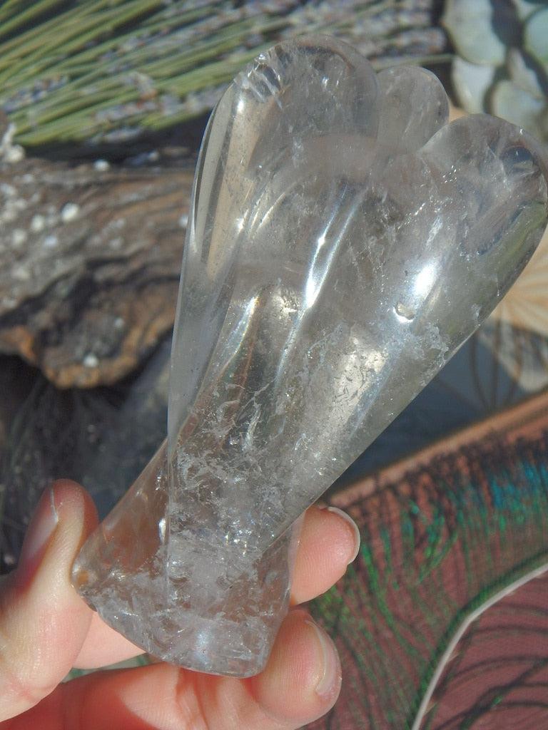 PRIVATE LISTING For SHARON~ Clear Quartz Angel Carving 6 - Earth Family Crystals