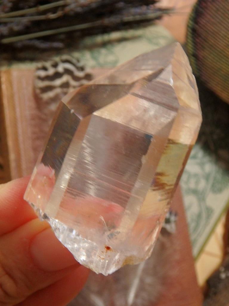 Ice Water Clear Quartz Point From Hot Springs, Arkansas - Earth Family Crystals