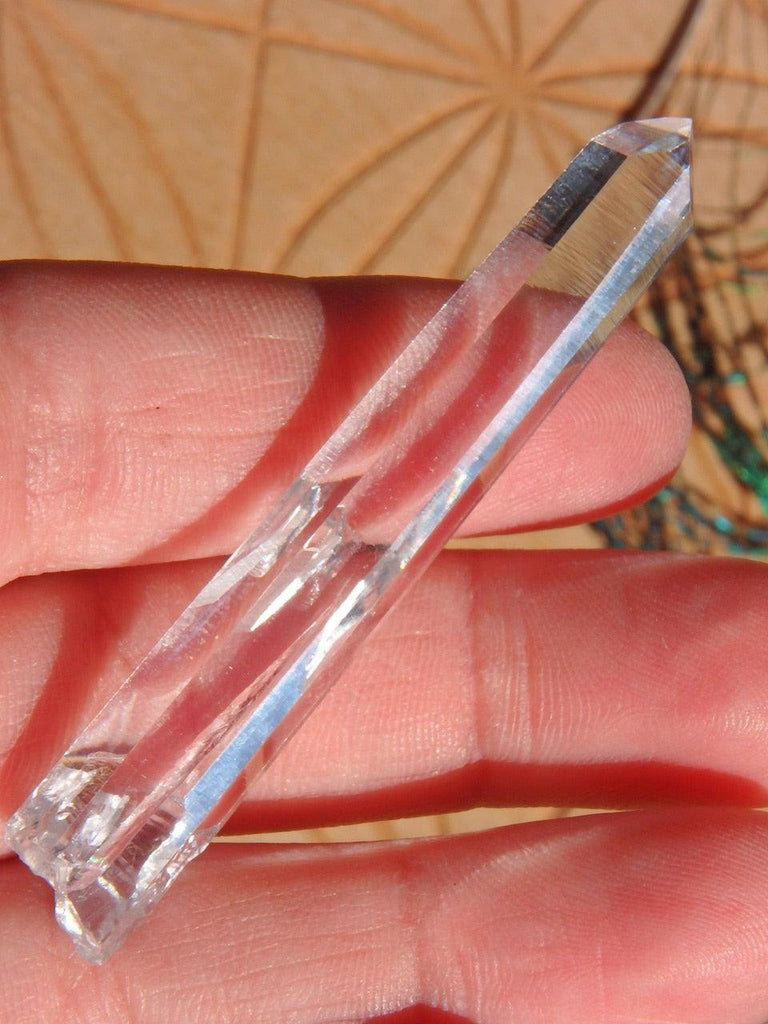 High Clarity Ice Water Clear Colombian Lemurian Quartz Point 5 - Earth Family Crystals