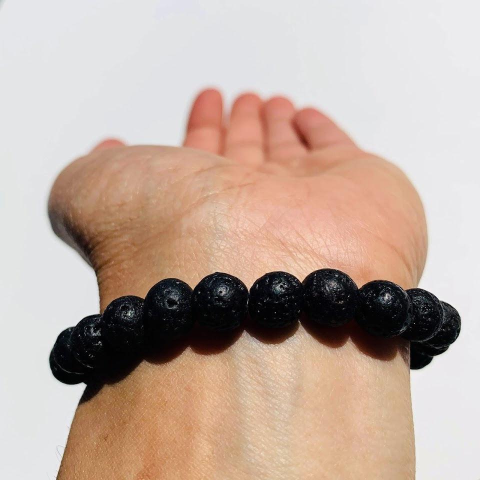 Lava Stone Bracelet Ideal for Essential Oils - Earth Family Crystals