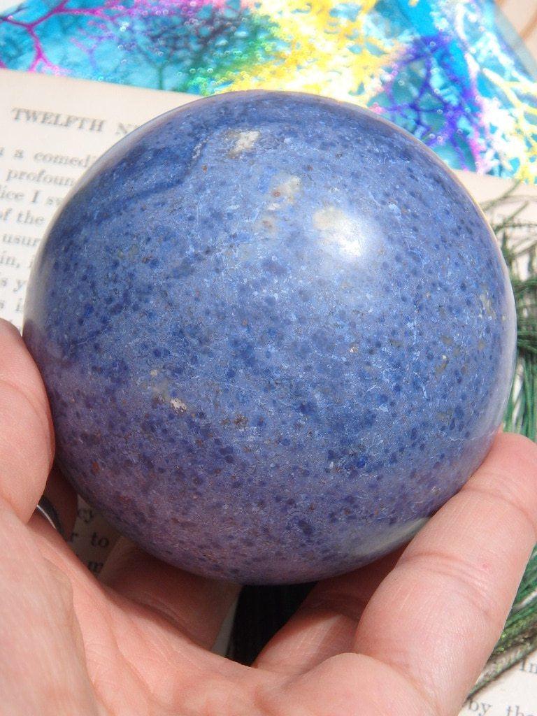 Amazing Blue Dumortierite Sphere - Earth Family Crystals