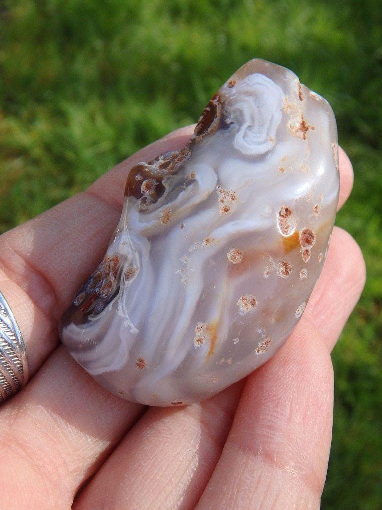 Ancient Water Filled Brazillian Agate Nodule 2 - Earth Family Crystals
