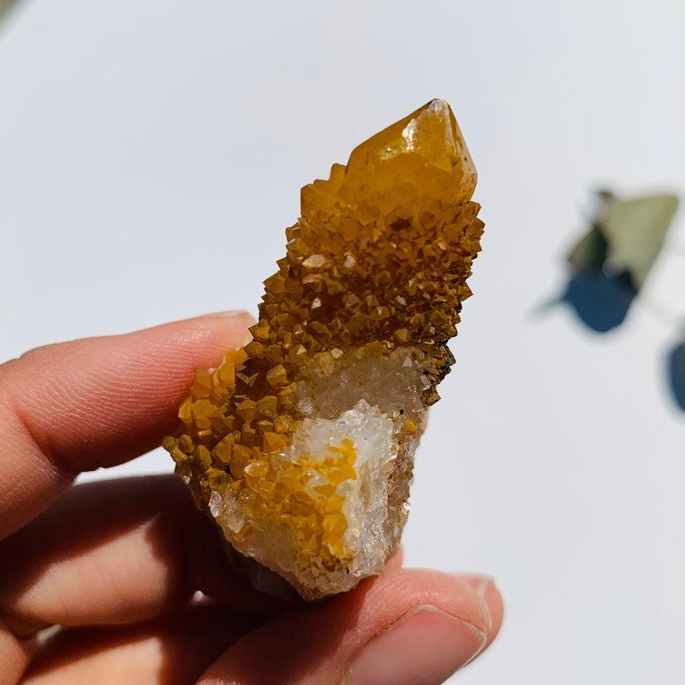 Natural Golden Citrine Spirit Quartz Specimen From South Africa #3 - Earth Family Crystals