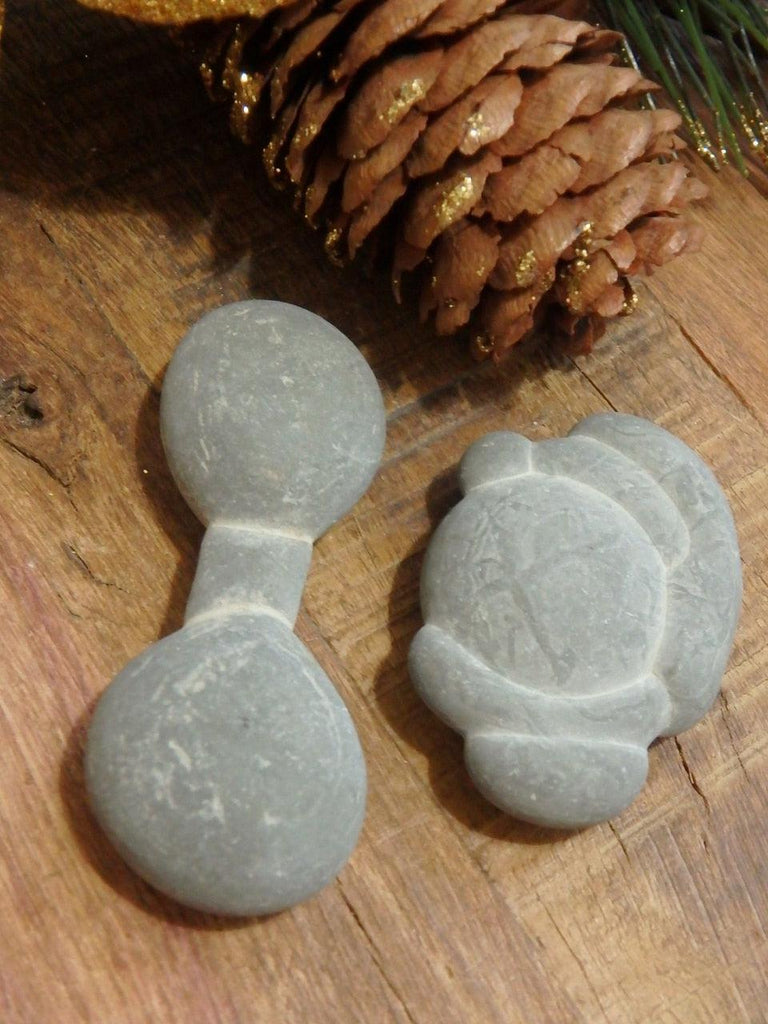 Set of 2~ Adorable Fairy Stone Hand Held Specimens From Quebec 1 - Earth Family Crystals