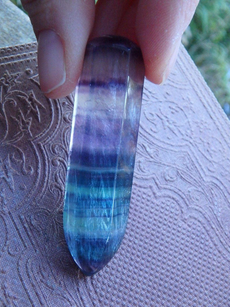 Breathtaking Color Rainbow Fluorite Wand 1 - Earth Family Crystals