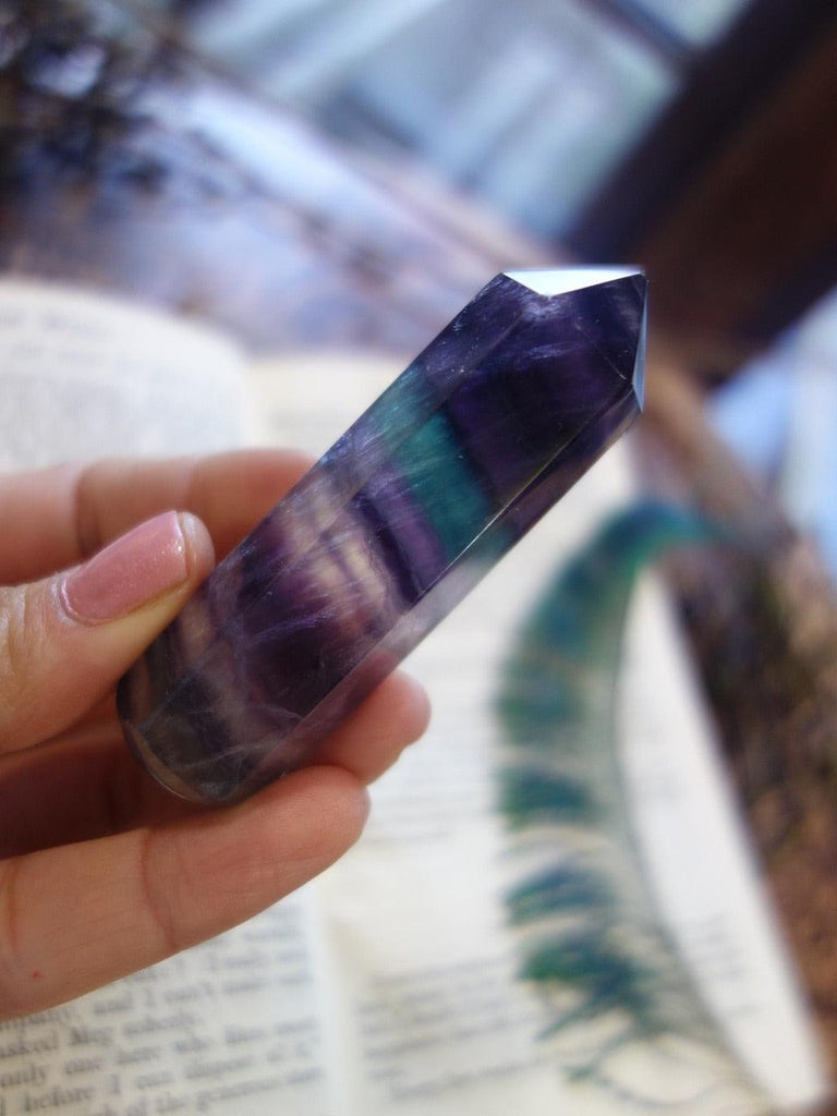 Rainbow Fluorite Chunky Wand (REDUCED) - Earth Family Crystals