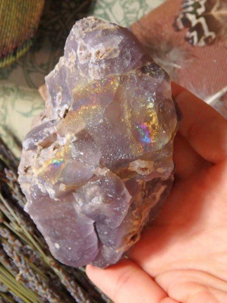 Iridescent Rainbow Fluorite Specimen From Small Fry Mine, NM - Earth Family Crystals