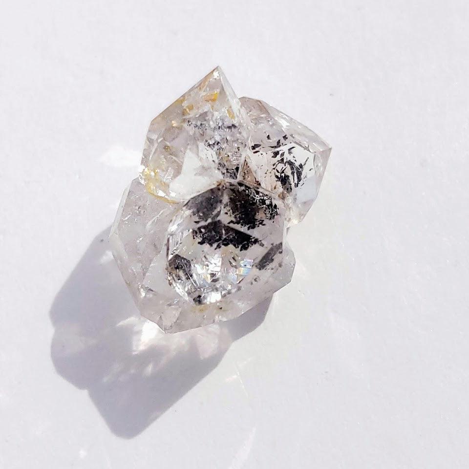 Gemmy Brilliant New York Herkimer Diamond Small Cluster #5 - Earth Family Crystals