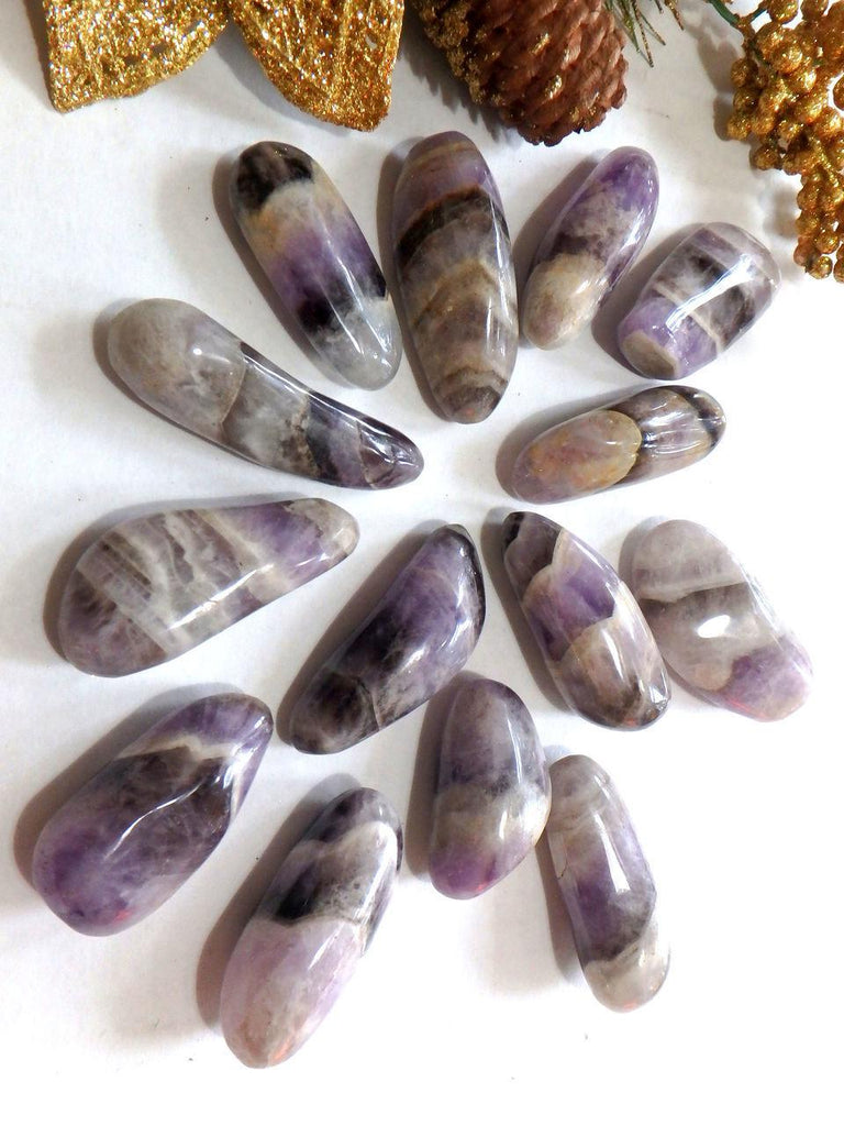 Special BLACK FRIDAY SALE! Chevron Amethyst Polished Point Specimen (1) - Earth Family Crystals