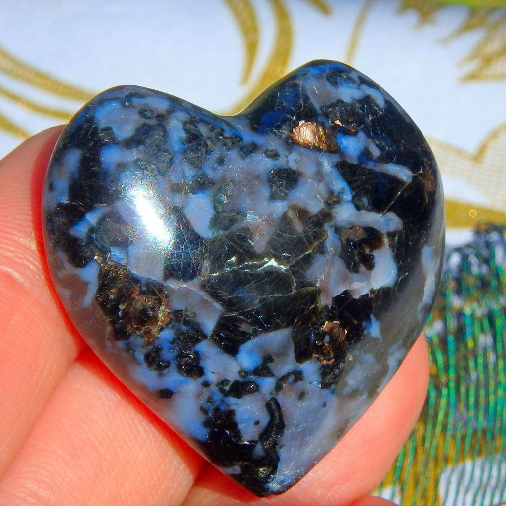 Gorgeous Mystic Merlinite Heart Carving - Earth Family Crystals