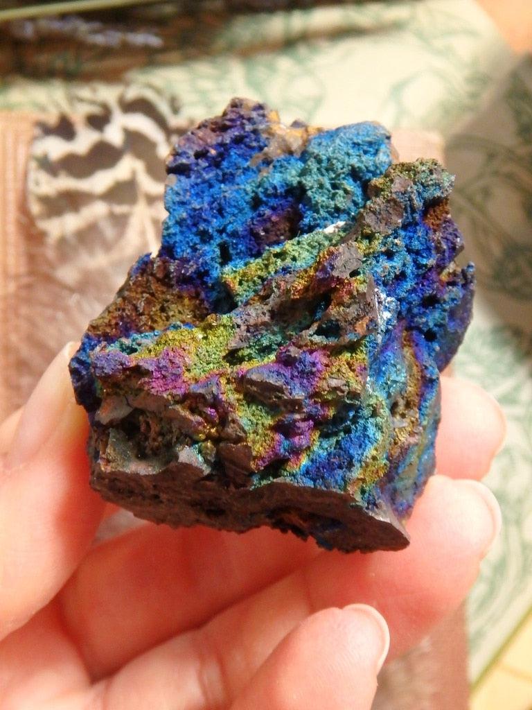 Iridescent Rainbow Goethite Specimen - Earth Family Crystals