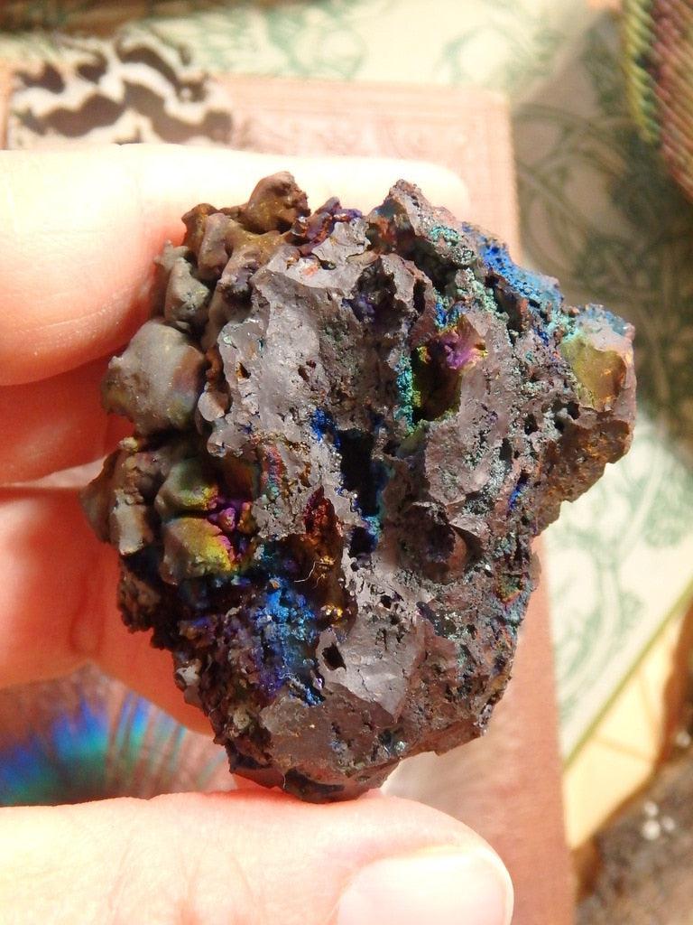 Iridescent Rainbow Goethite Specimen - Earth Family Crystals
