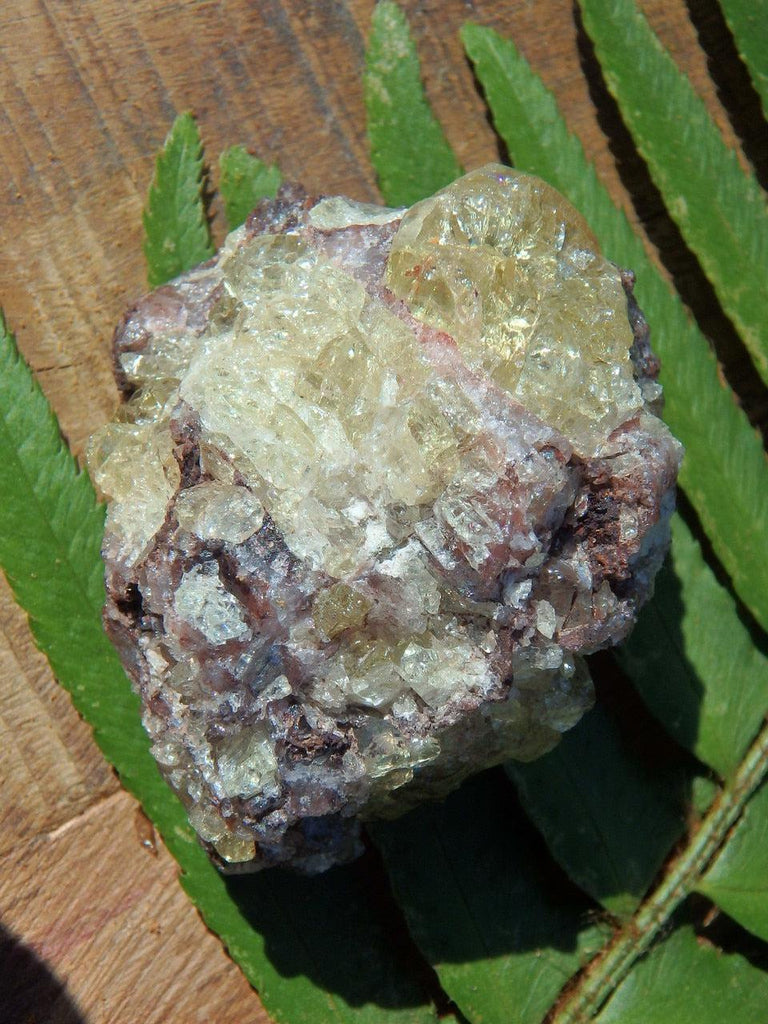 Golden Apatite Chunk From Mexico - Earth Family Crystals