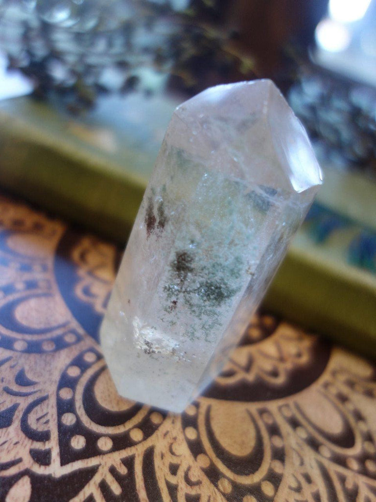 Clear Quartz Tower With Green Chlorite Inclusions (REDUCED)* - Earth Family Crystals
