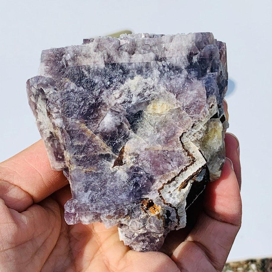 Famous Locality~Rogerley Mine Large Fluorite Cluster With Quartz Druzy Dusting From Frosterley, England #2 - Earth Family Crystals