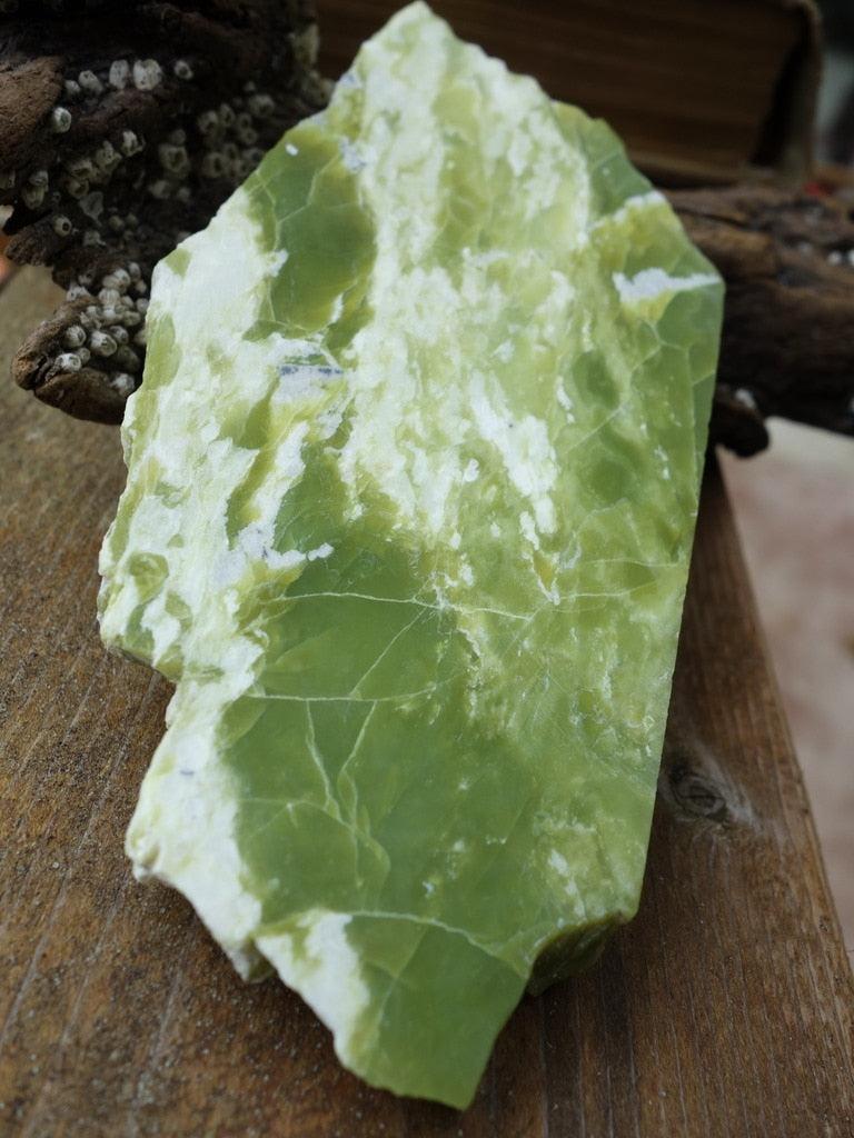 Incredible Smooth & Soothing Large Vibrant Healerite (Serpentine) Specimen - Earth Family Crystals