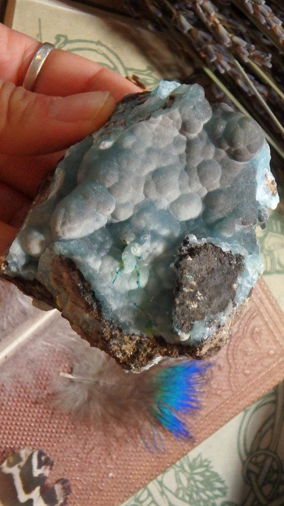Stunning Blue Hemimorphite Specimen From 79 Mine, Arizona - Earth Family Crystals