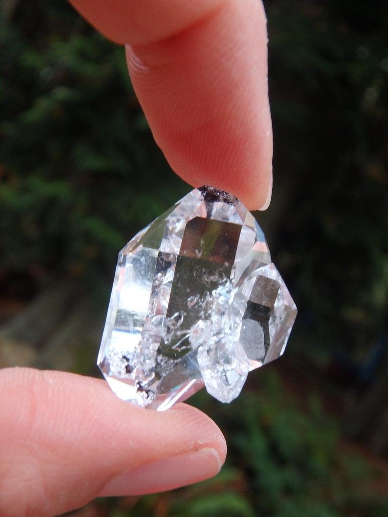 High Clarity~NY Herkimer Diamond With Babies - Earth Family Crystals