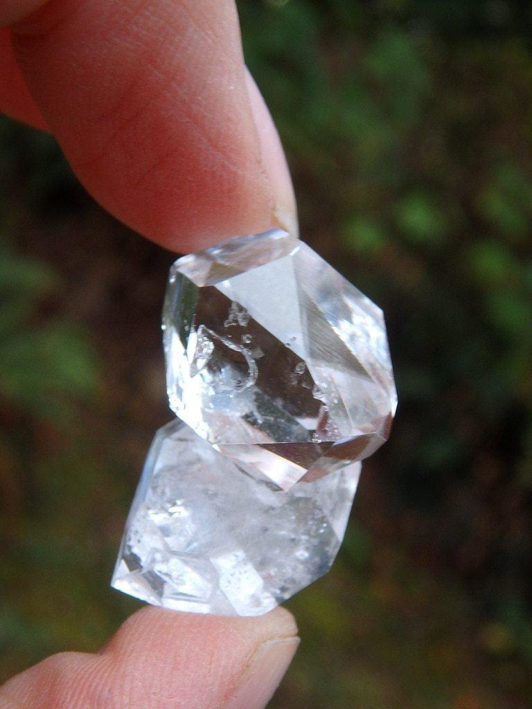 Divine  Double NY Herkimer Diamond Specimen - Earth Family Crystals