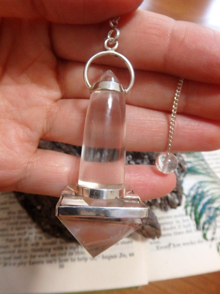 High Vibes! Amazing Himalayan Quartz Pendulum With Detachable Cord - Earth Family Crystals