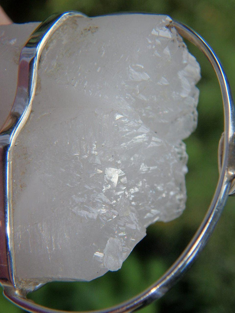 Amazing Chunky Statement Piece! Twin Points & Self Healing Himalayan Quartz Pendant in Sterling Silver (Includes Silver Chain) - Earth Family Crystals