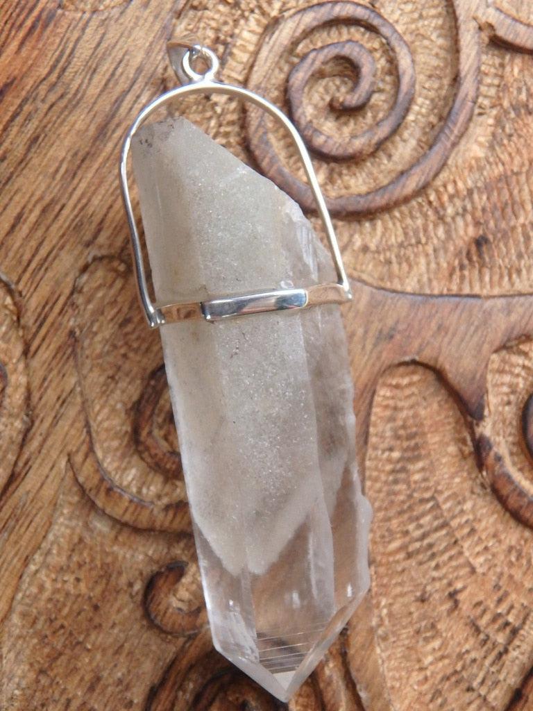 Incredible Chunky Phantom Himalayan Quartz Natural Pendant In Sterling Silver (Includes Silver Chain) - Earth Family Crystals