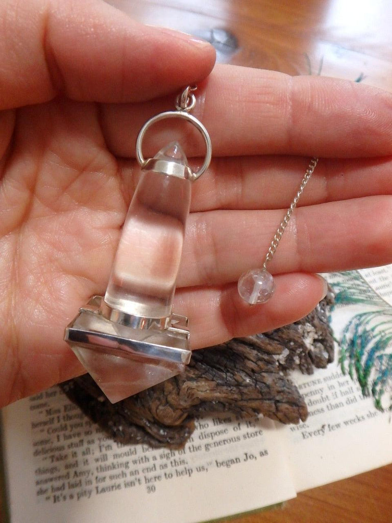 High Vibes! Amazing Himalayan Quartz Pendulum With Detachable Cord - Earth Family Crystals
