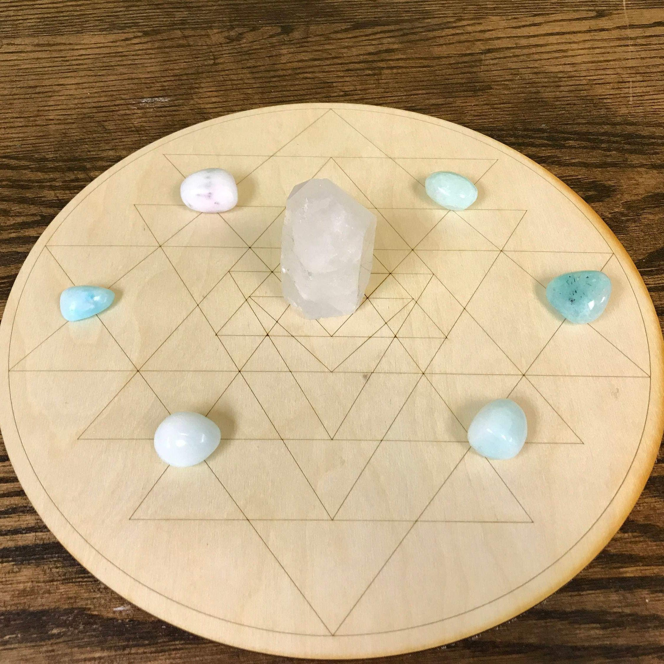 Sri Yantra Crystal Grid  