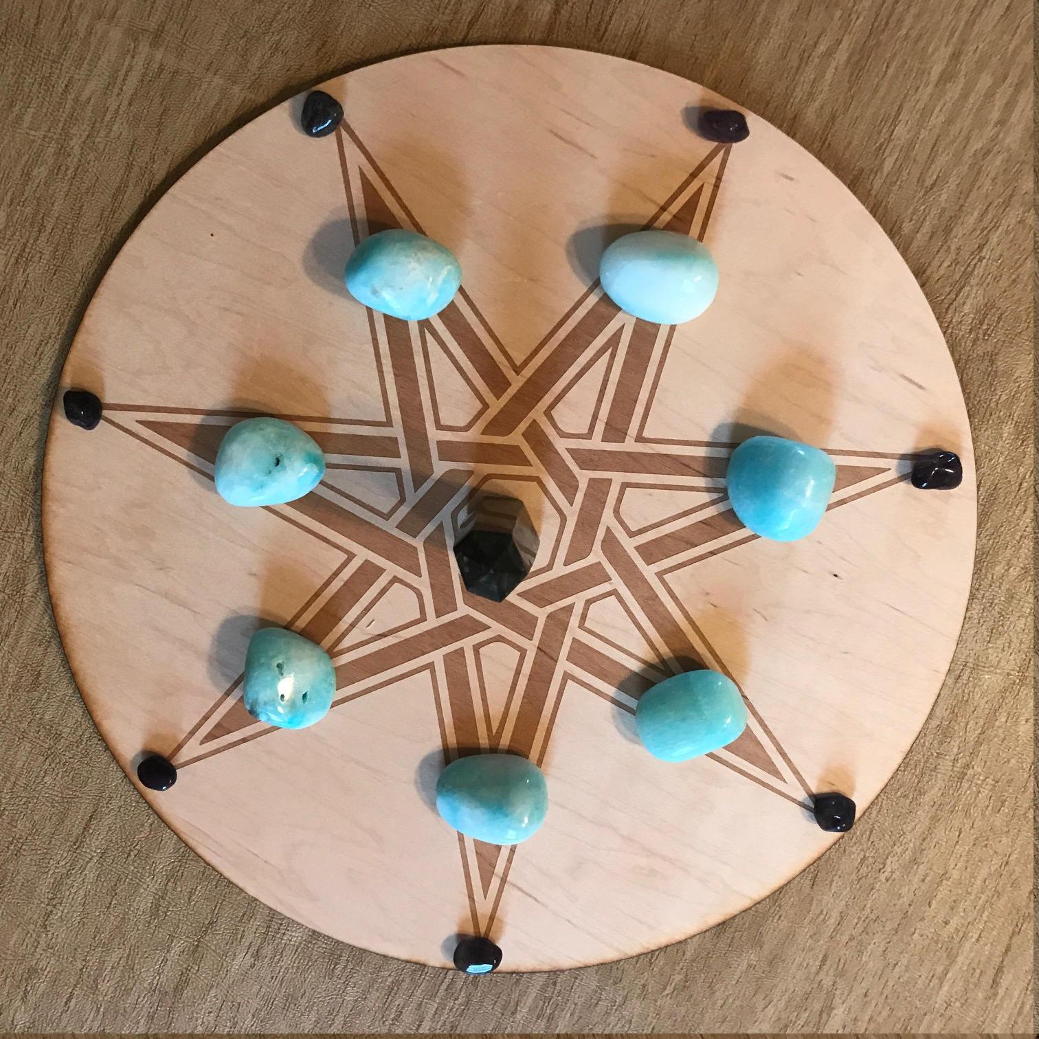 Faery Star Crystal Grid - Earth Family Crystals